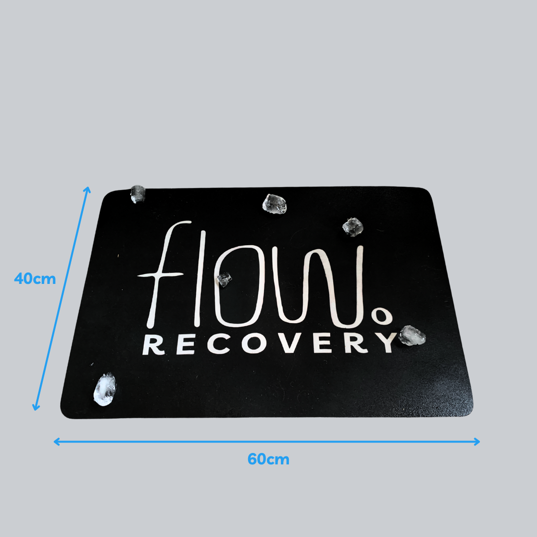 Flow Recovery rubber mat with ice, 60cm x 40cm dimensions.