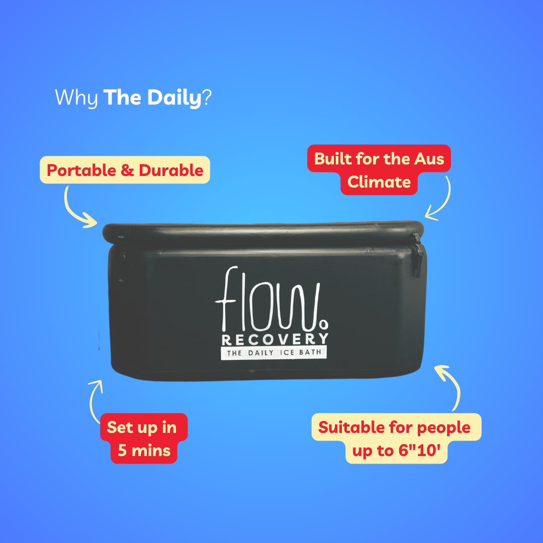 Flow Recovery ice bath—durable, quick setup, tall-friendly.